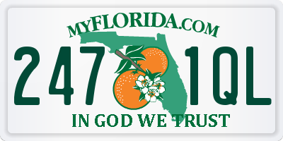 FL license plate 2471QL