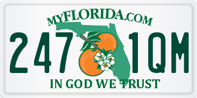FL license plate 2471QM