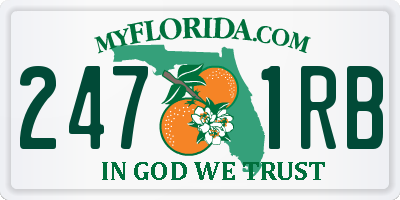 FL license plate 2471RB