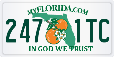 FL license plate 2471TC