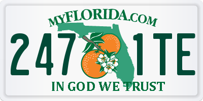 FL license plate 2471TE