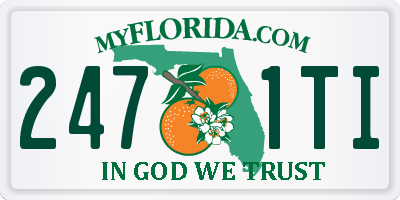 FL license plate 2471TI