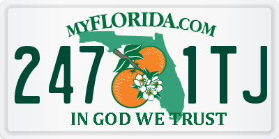 FL license plate 2471TJ