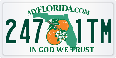 FL license plate 2471TM