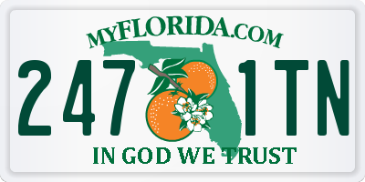 FL license plate 2471TN