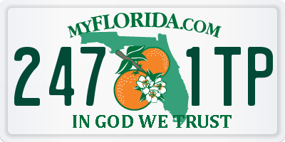 FL license plate 2471TP