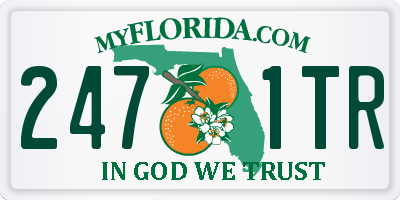 FL license plate 2471TR