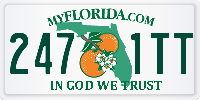 FL license plate 2471TT