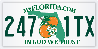 FL license plate 2471TX