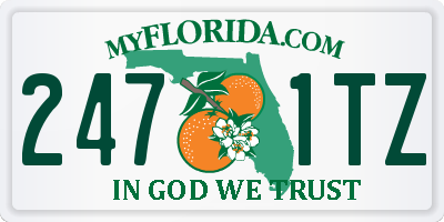 FL license plate 2471TZ