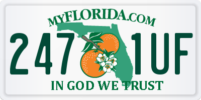 FL license plate 2471UF