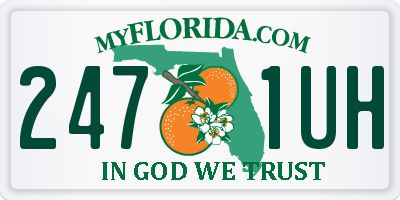 FL license plate 2471UH