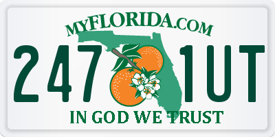 FL license plate 2471UT