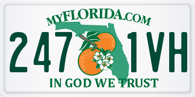 FL license plate 2471VH