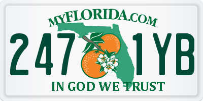 FL license plate 2471YB