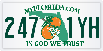 FL license plate 2471YH