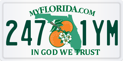 FL license plate 2471YM