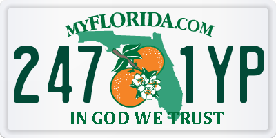 FL license plate 2471YP