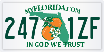 FL license plate 2471ZF