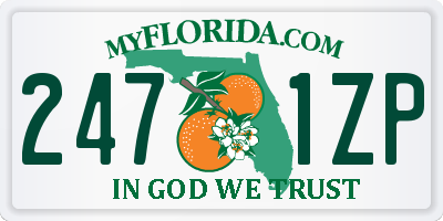 FL license plate 2471ZP