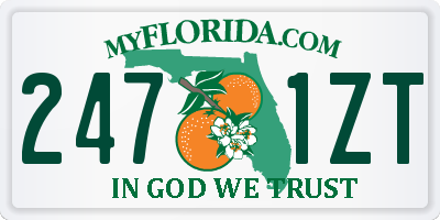 FL license plate 2471ZT