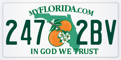 FL license plate 2472BV