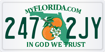 FL license plate 2472JY