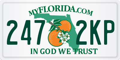 FL license plate 2472KP