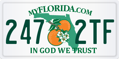 FL license plate 2472TF