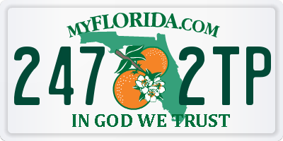 FL license plate 2472TP