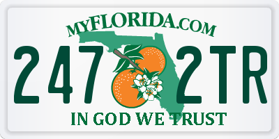 FL license plate 2472TR