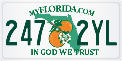 FL license plate 2472YL