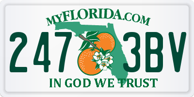 FL license plate 2473BV
