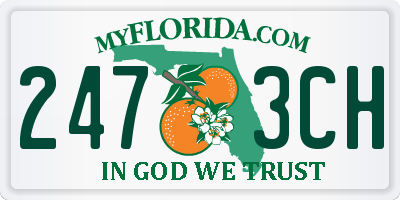 FL license plate 2473CH