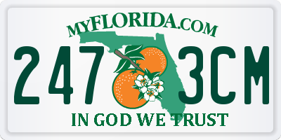 FL license plate 2473CM