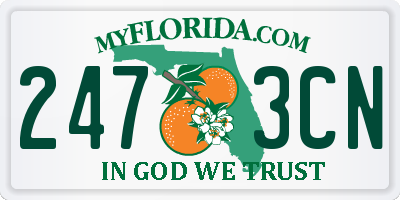 FL license plate 2473CN