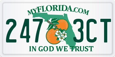 FL license plate 2473CT