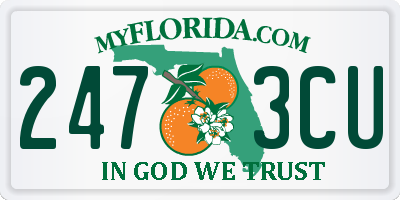 FL license plate 2473CU