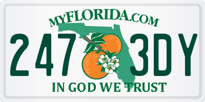 FL license plate 2473DY