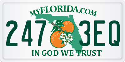 FL license plate 2473EQ