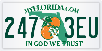 FL license plate 2473EU