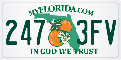 FL license plate 2473FV