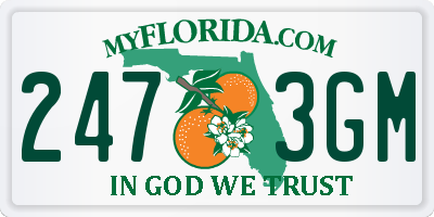 FL license plate 2473GM