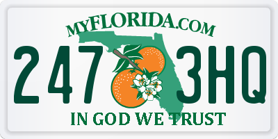 FL license plate 2473HQ