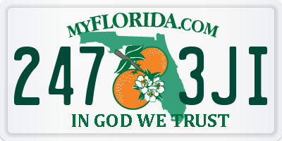 FL license plate 2473JI