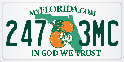 FL license plate 2473MC