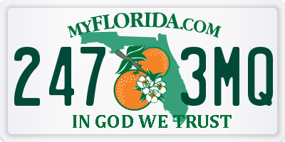 FL license plate 2473MQ