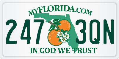 FL license plate 2473QN