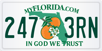 FL license plate 2473RN