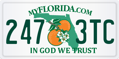 FL license plate 2473TC